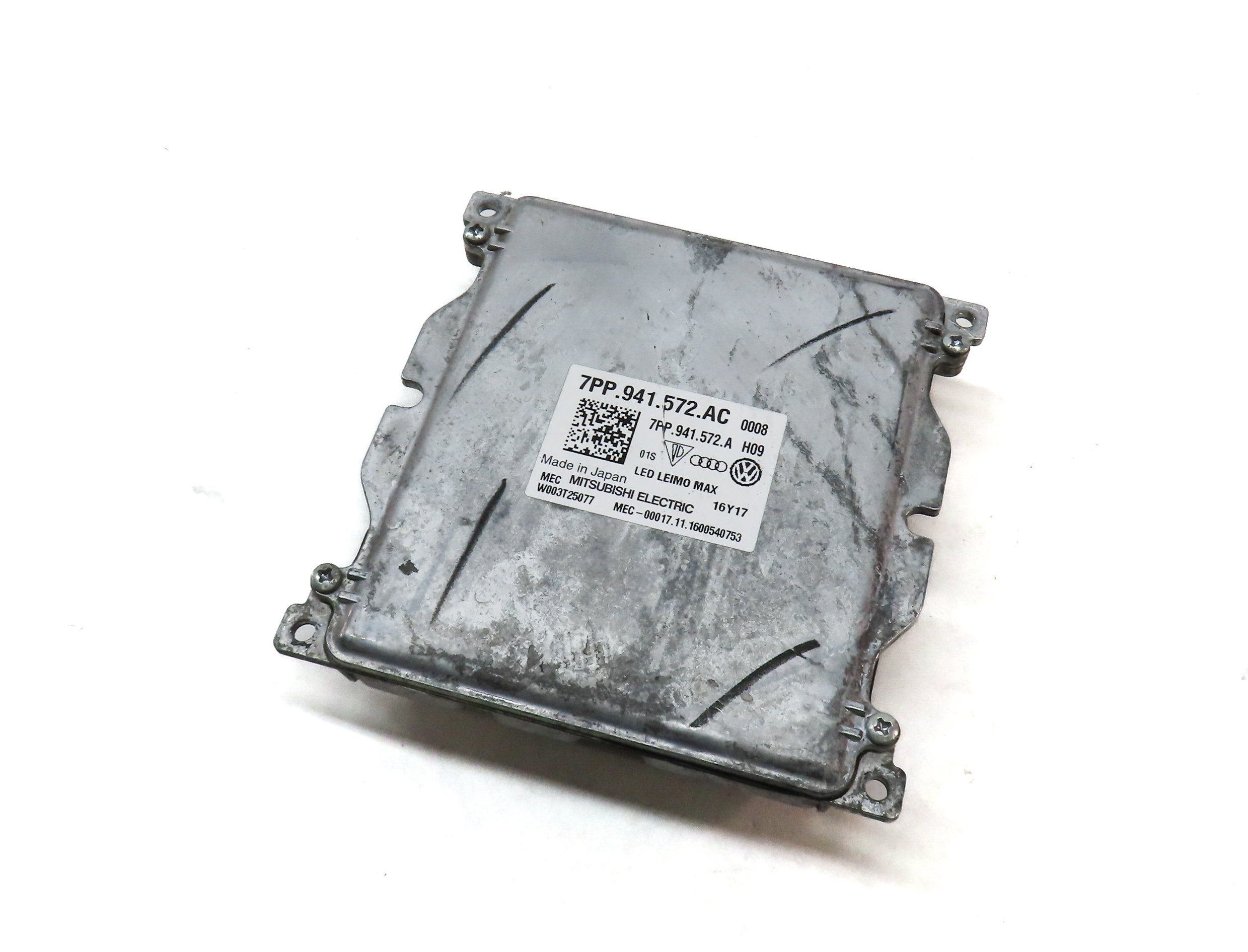 2018 AUDI Q5 (FY 80A) FRONT RIGHT PASSENGER LED HEADLIGHT BALLAST MODULE — exact item pictured